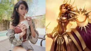 Alodia Gosiengfiao and the League of Legends champion Leona