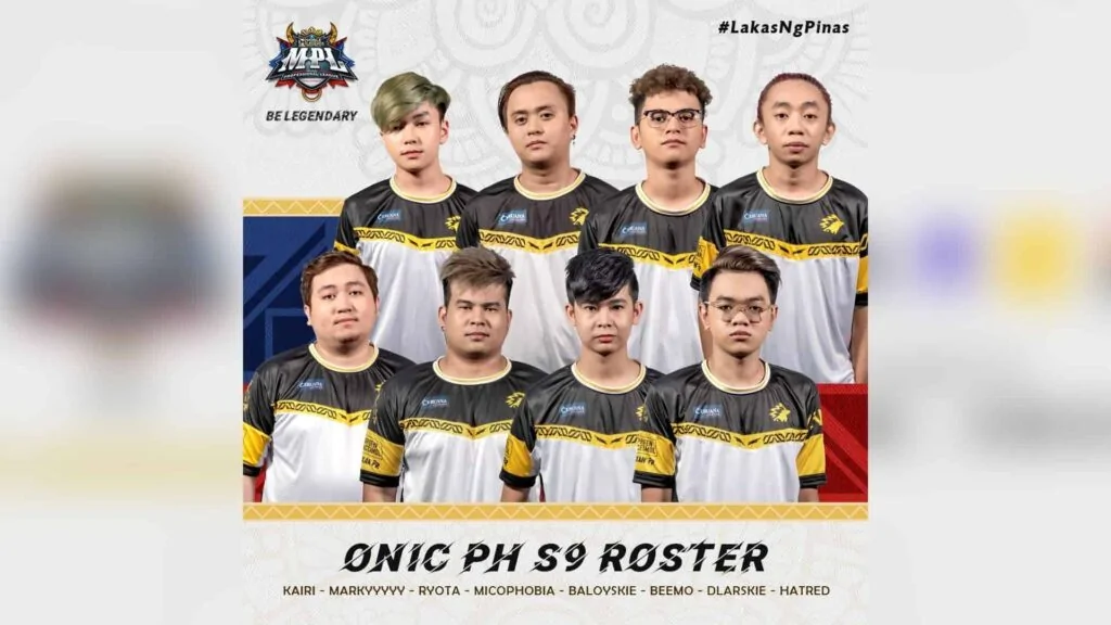 Mobile Legends: Bang Bang MPL PH Season 9 roster, ONIC PH