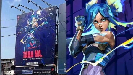 Valorant Neon billboard in the Phillipines by Riot Games