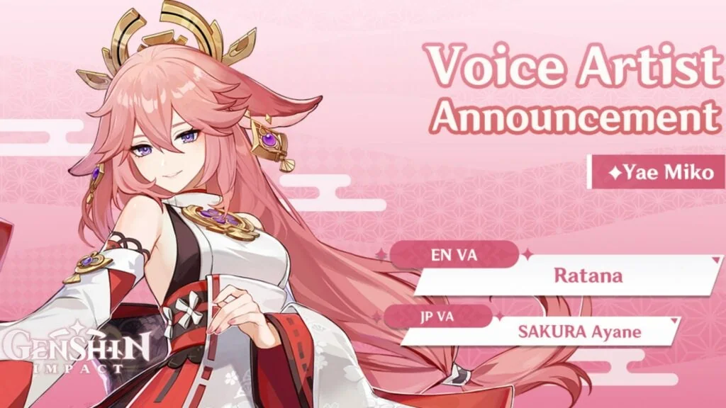 Yae miko voice actor