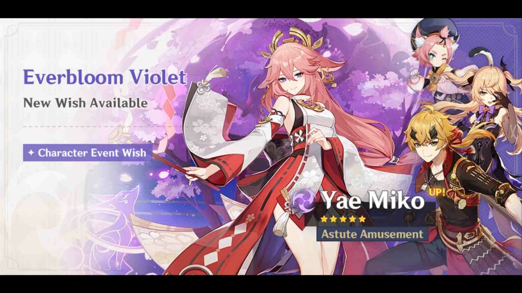 Yae Miko materials: Best Genshin Impact farming locations and routes Yae Miko materials banner in Genshin Impact