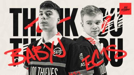 100 Thieves Valorant roster release BabyJ and ec1s