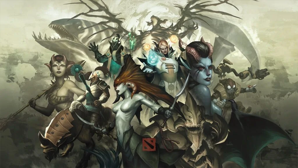 Dota 2 Caucus of Heroes loading screen by Kunkka