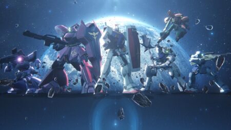 Official splash art of Gundam Evolution