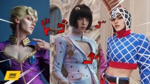 Tier One cosplayers Shunsuke, Hakken, and Knite are all avid fans of the anime series JoJo's Bizarre Adventure