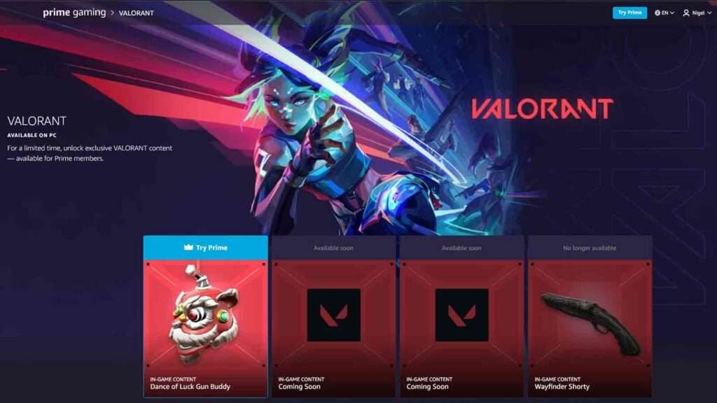 Valorant Next *Free Reward* from Prime Gaming [ March 2022 ] 