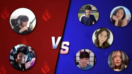 TenZ and s0m versus Kyedae and her streamer squad showmatch