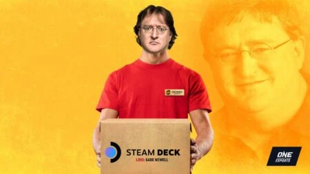 Gabe Newell as a UPS delivery guy