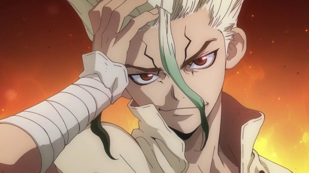 Senku Ishikawa en el anime shonen del Dr. Stone