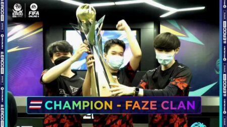 FaZe Clan with EACC Spring 2022 trophy