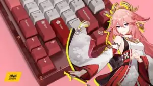 Yae Miko keyboard from Genshin Impact by Rose Leung