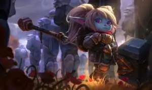 League of Legends champion Poppy official splash art