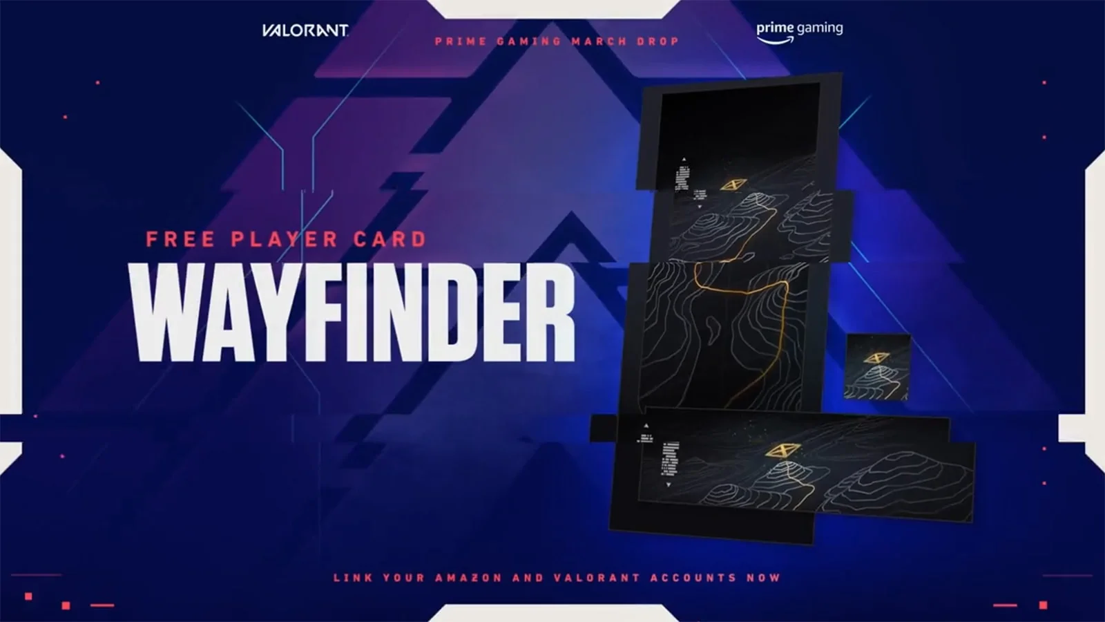 Prime Gaming: Valorant Wayfinder Player Card, The VALORANT Wayfinder  Player Card offer will leave soon but Prime members can still claim it  today. Find your way there 😉