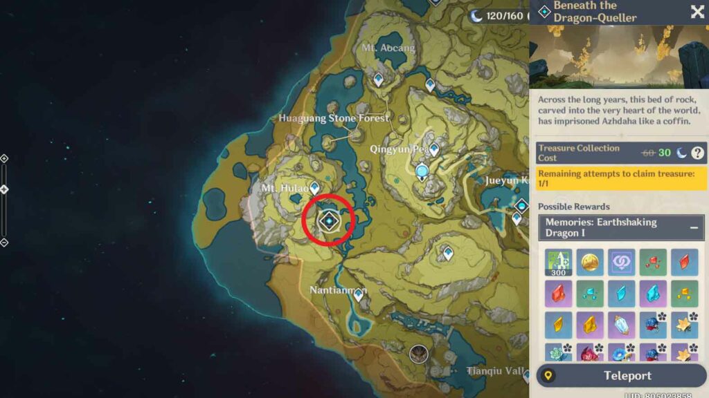 Genshin Impact Yelan materials and farming locations