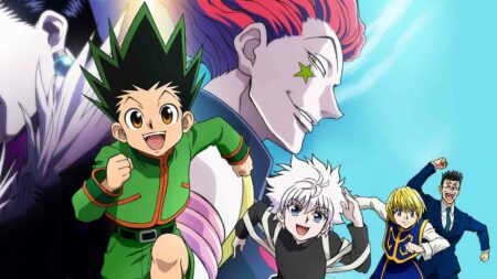 Gon and the cast of Hunter x Hunter