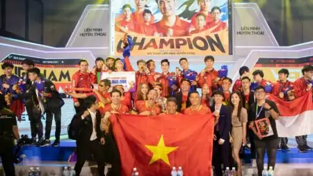 Vietnam's League of Legends team winning at the 31st SEA Games