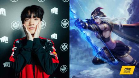 T1 Keria at MSI 2022 and League of Legends marksman champion Ashe