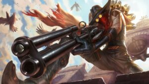 High Noon Jhin splash art from League of Legends