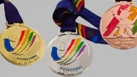31st SEA Games gold, silver, and bronze medal