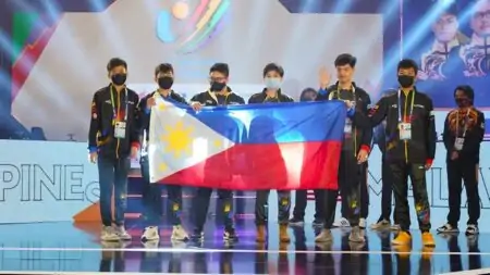 Team SIBOL's Mobile Legends: Bang Bang team, representing the Philippines at the 31st SEA Games