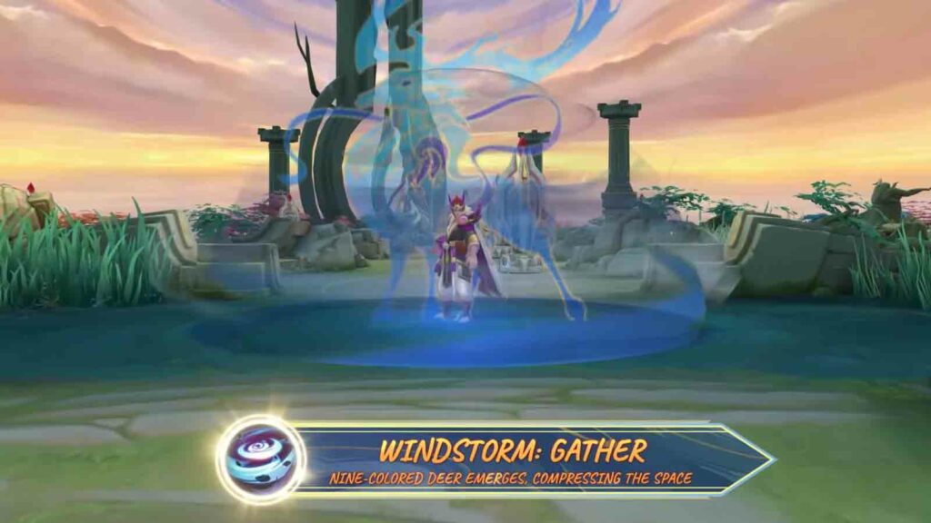 Supernal Tempest Vale collector skin ultimate Windstorm: Gather skill effect