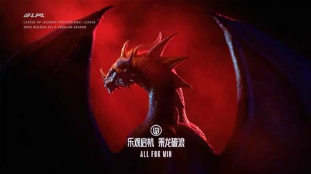 LPL animated team logo featuring a dragon for LGD Gaming
