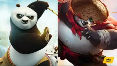 Kung Panda's Po with Mobile Legends: Bang Bang character, Akai