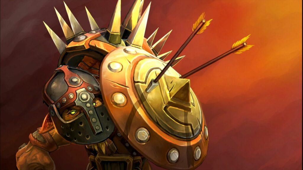 Pantalla de carga de Dota 2 Bristleback Charge of the Wrathrunner