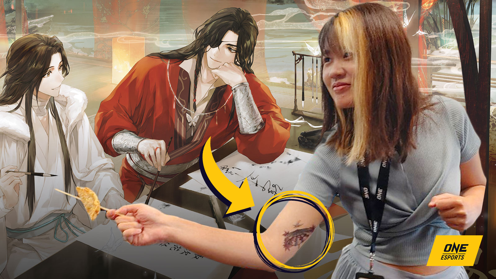 I got a Heaven Official's Blessing tattoo after 13 episodes | ONE Esports