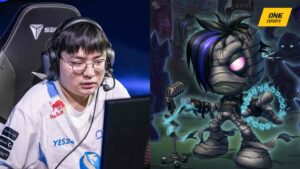 DRX BeryL next to LoL champion Amumu