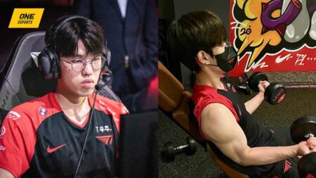 T1 Oner onstage and working out in the gym