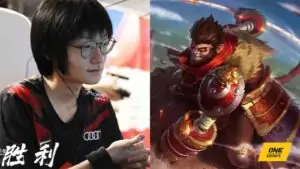 Top Esports jungler Tian and LoL champion Wukong