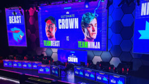 Ultimate Crown featuring MrBeast and Ninja at Esports Arena in Las Vegas