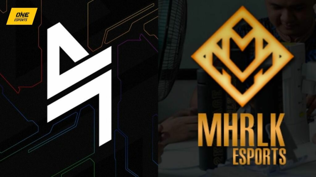 Mobile Legends: logotipos del equipo Bang Bang Blacklist International y MHRLK Esports