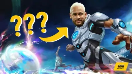 Neymar's face on Bruno's body in Mobile Legends: Bang Bang