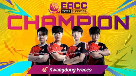 Kwangdong Freecs as EACC Summer 2022 champions