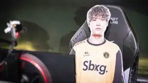 LSB Prince standee in Week 8 of 2022 LCK Summer Split