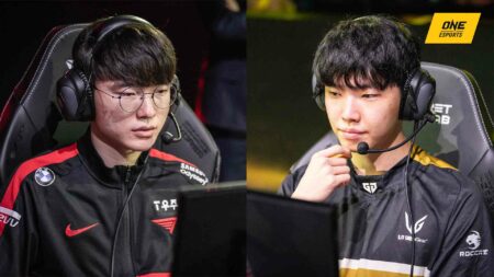 T1 Faker and Gen.G Chovy for 2022 LCK Summer final