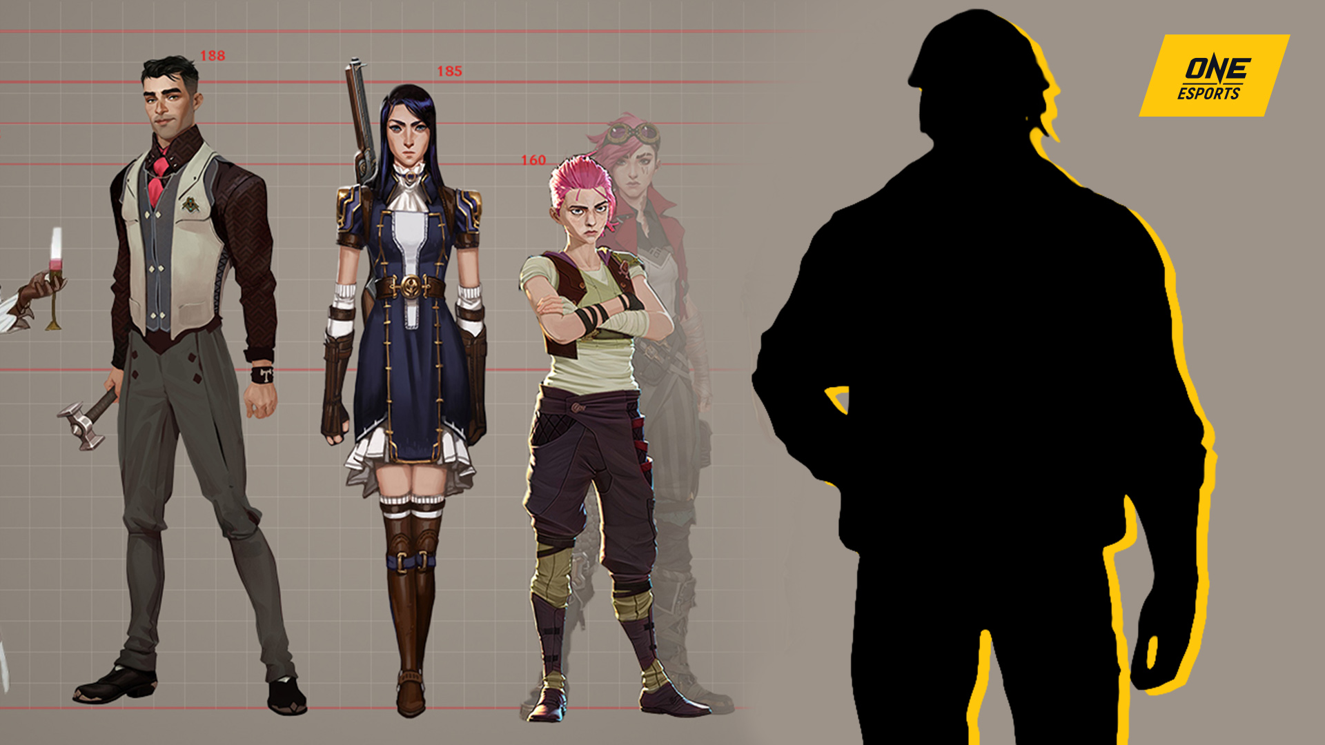 Arcane characters height: Caitlyn is taller than these two