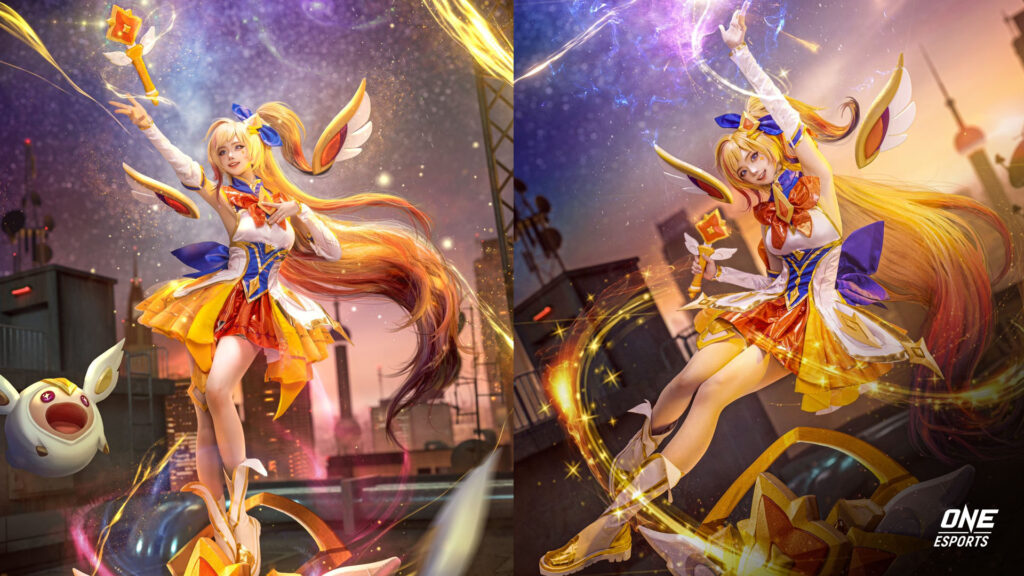 Star Guardian Seraphine cosplay or official splash art? | ONE Esports