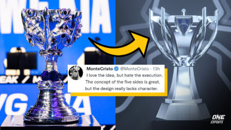 Worlds trophy Summoner's Cup old and new comparison