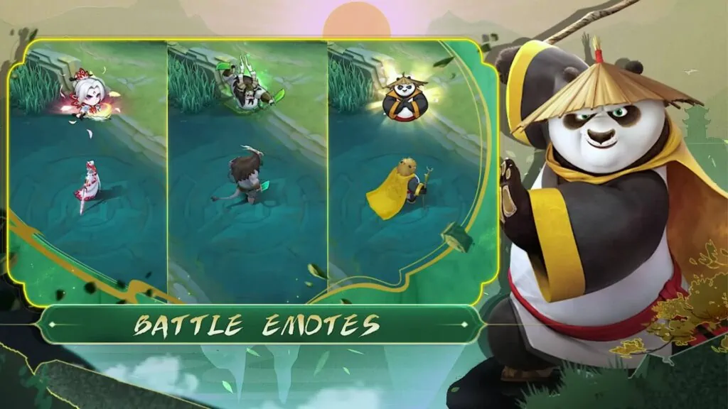 Emoticones de lucha de MLBB x Kung Fu Panda