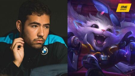 C9 Fudge next to Gnar from League of Legends