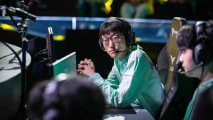 DWG KIA top laner Nuguri at LoL Park during the LCK Regional Qualifiers 2022