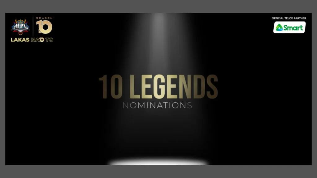 Hall of Legends MPL PH Season 10 Tarjeta de arte de nominación