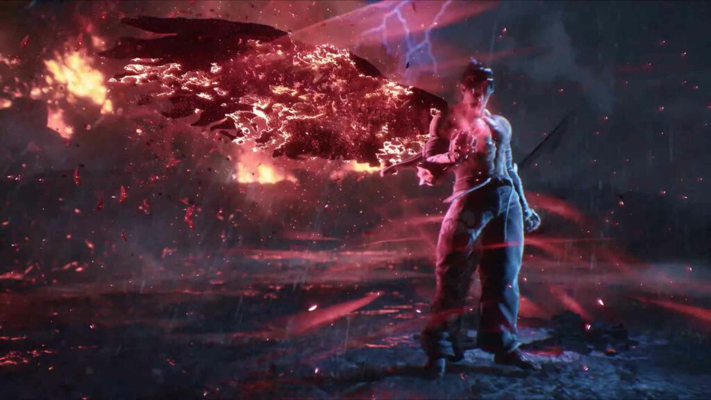 Jin uses his Devil Gene in the Tekken 8 trailer