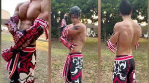 Cosplay do Jin Kazama, de Tekken