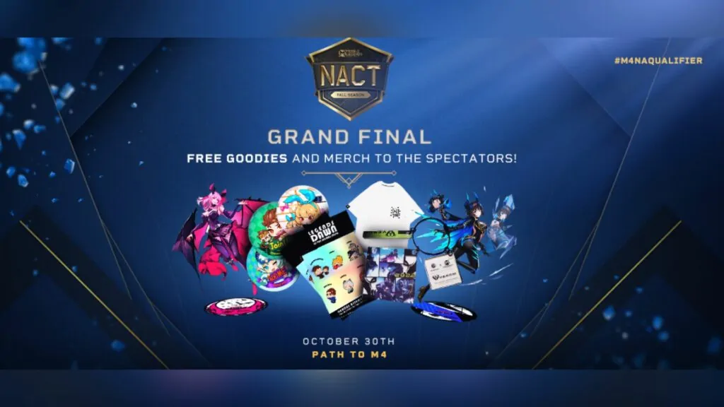 NACT grand final will be the first Mobile Legends LAN tournament in North America North America Challenger Tournament - Fall Season (NACT Fall Season) free merch