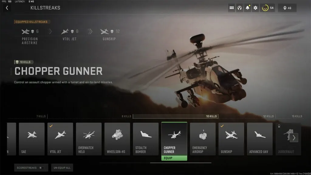 Artillero Chopper de Call of Duty Modern Warfare 2