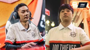 100 Thieves FBI and Ssumday during Worlds 2022